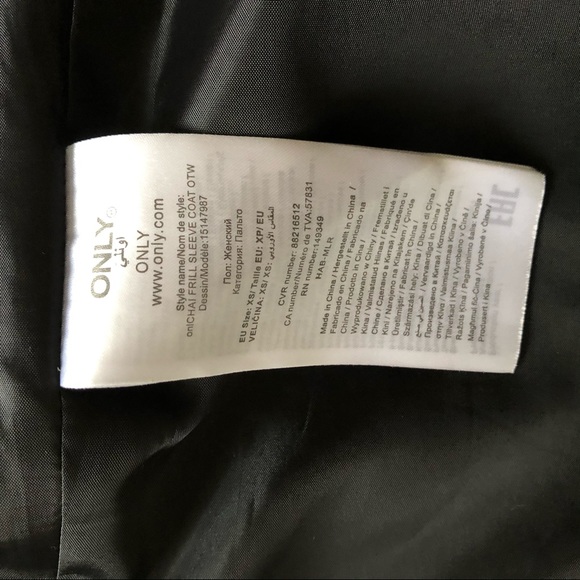 Only Chai Frill Sleeve Coat - Picture 11 of 11